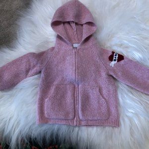 Cashmere Lulah "Daddy Tattoo" Zip Up Sweater Hoodie